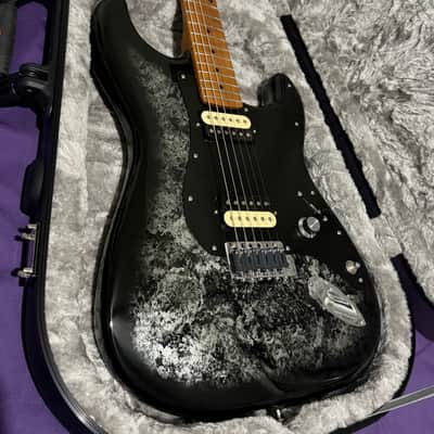 GD Guitars 2026 Super S – Black to Silver Foil Burst | HSH-86 GD Pickups Set | Roasted Flame Maple Neck | Roadrunner Case image 7