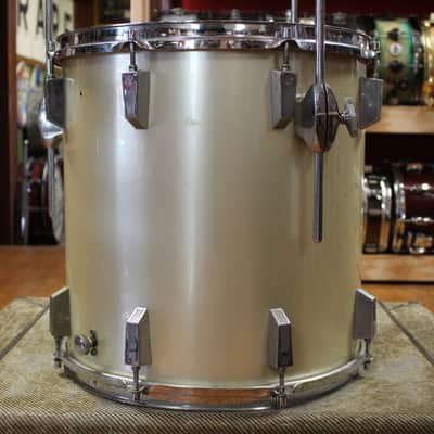 1970s Sonor Phonic Outfit in Metallic Silver 16x22 9x13 10x14 16x16 image 11