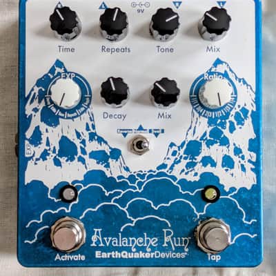 EarthQuaker Devices Avalanche Run V2 Stereo Reverb & Delay w/EQD Power Supply image 1