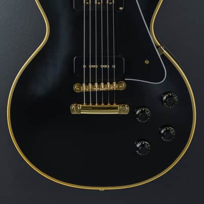 Gibson Custom Shop 1954 Les Paul Custom Staple Pickup Reissue - VOS Ebony image 2