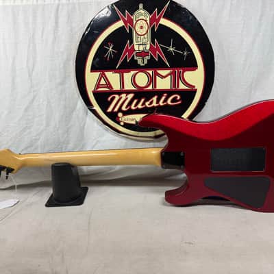 Hamer USA Centaura HSS Guitar with Reverse Headstock + Case - Metallic Candy Apple Red image 8