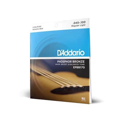D'Addario 45-100 Phosphor Bronze Acoustic Bass Guitar Strings - EPBB170 image 2