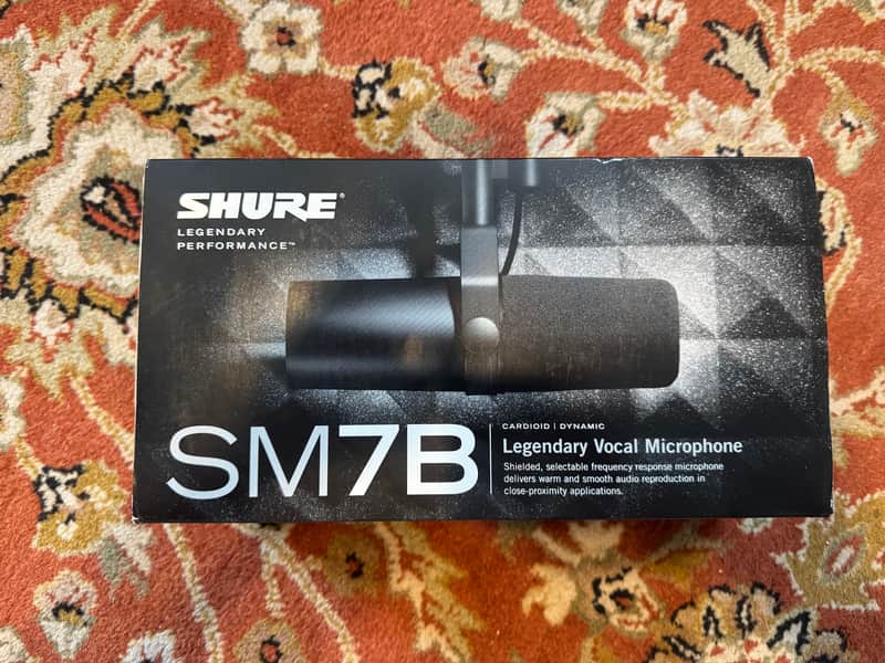 Shure SM7B Cardioid Dynamic Microphone 2001 - Present - Black image 1