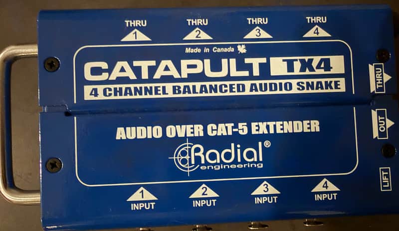 Radial Catapult TX4 4-Channel Balanced Snake Box Transmitter 2022 - Present - Blue image 1