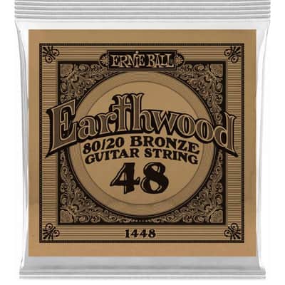 Ernie Ball P01448 .048 Earthwood 80/20 Bronze Acoustic Guitar String