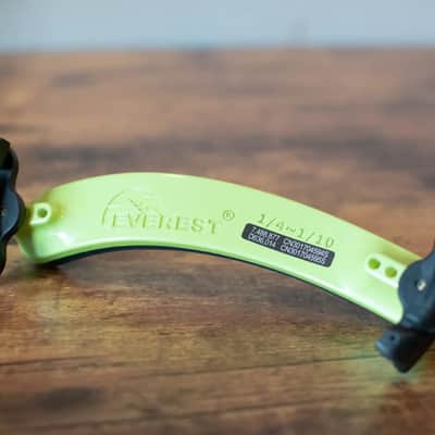Everest Violin/Viola Shoulder Rest Green - 3/4-4/4 image 2