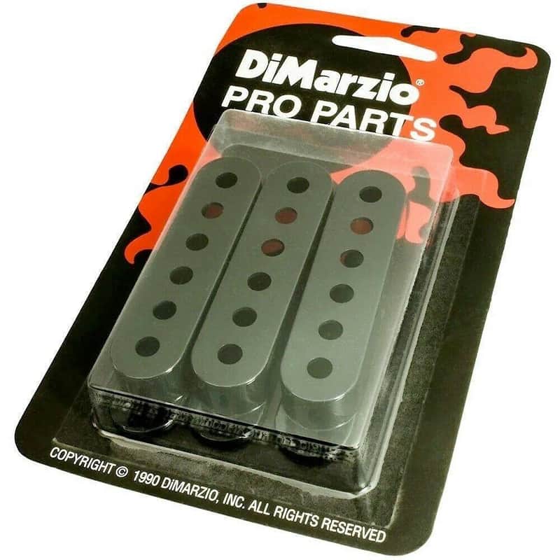 NEW DiMarzio DM2000 Vintage Strat Pickup Covers (3) - BLACK image 1