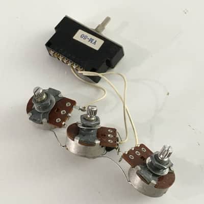 1991 Complete Vintage Fender Japan Strat Wiring Harness Pots MIJ Relic YM50 Switch 62 image 4