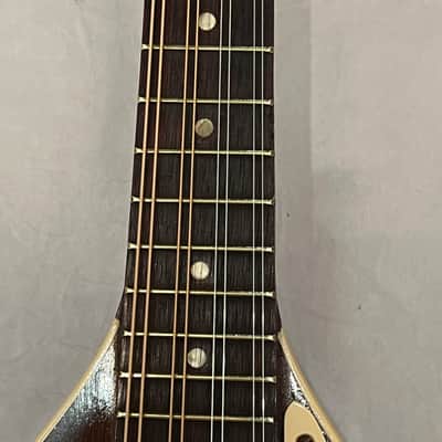 Harmony H8031 oval hole flat back mandolin 1972 - Sunburst image 5