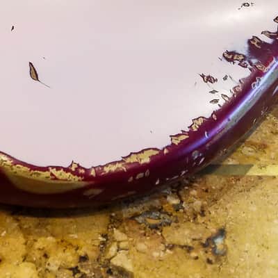 American Fender Stratocaster Standard Shell Pink Over Candy Apple CS Fat 50's image 5