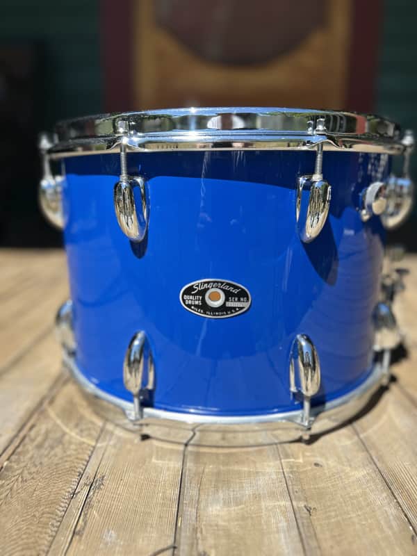 Slingerland Marching Snare Drum 1980’s - Blue Gloss image 1