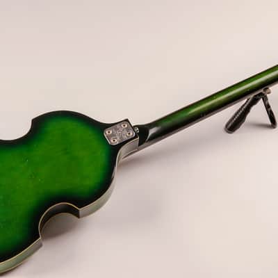 Greco 971 Violin Bass Green Sunburst circa 1968 | Vintage Made in Japan image 11
