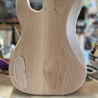 Madlad Instruments Ash Rear Route PP Bass Precision Bass PBass Style Body - Reverse Bridge Route (custom made with pride in north Texas) image 4