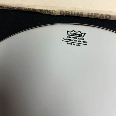 Ludwig (Lot of 3) 17 inch NOS Ambassador Smooth White Tom Drum Heads 1970’s image 3
