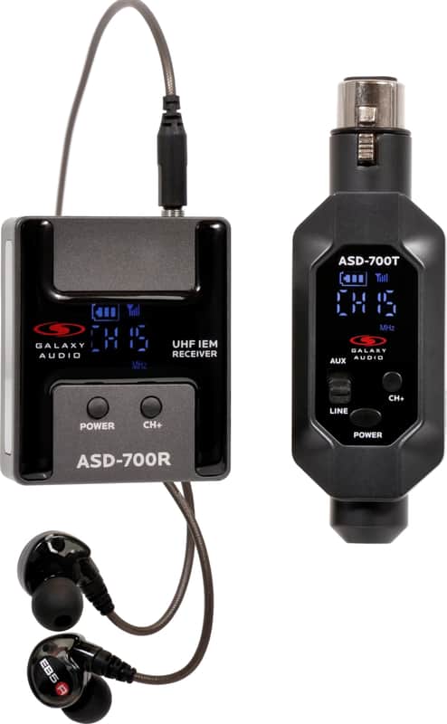 Galaxy Audio ASD-700 Wireless In-Ear Monitor System, B5 Band image 1