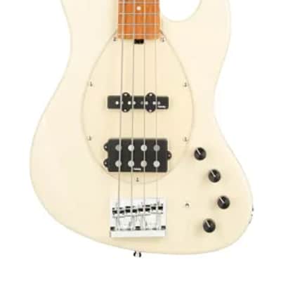 Sadowsky MetroExpress 21-Fret Vintage M/J Bass, Roasted Maple Fingerboard, 4-String - Solid Olympic White High Polish image 2