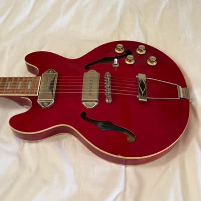 2020 Epiphone Casino Coupe - Small Body (Les Paul Size) Casino - Cherry - Free Pro Setup image 5
