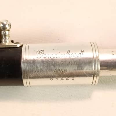 Gemeinhardt 4PNH Piccolo Flute Silver-Plated Elkhart,IN #85225 Vintage Black image 9