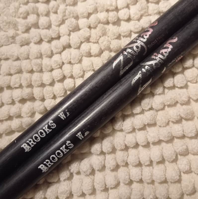Zildjian Brooks Wackerman signature drum sticks 1st edition 2008-2011 - Black lacquer image 1