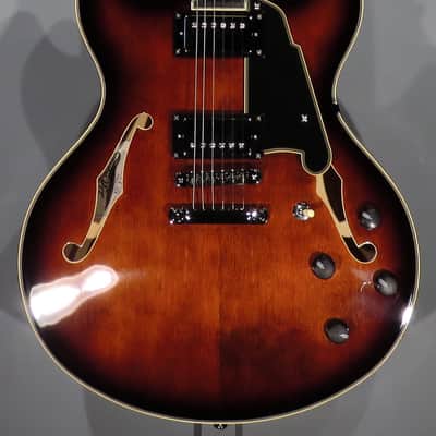 D'Angelico Premier DC 2024 - Brown Burst w/Gig Bag image 2