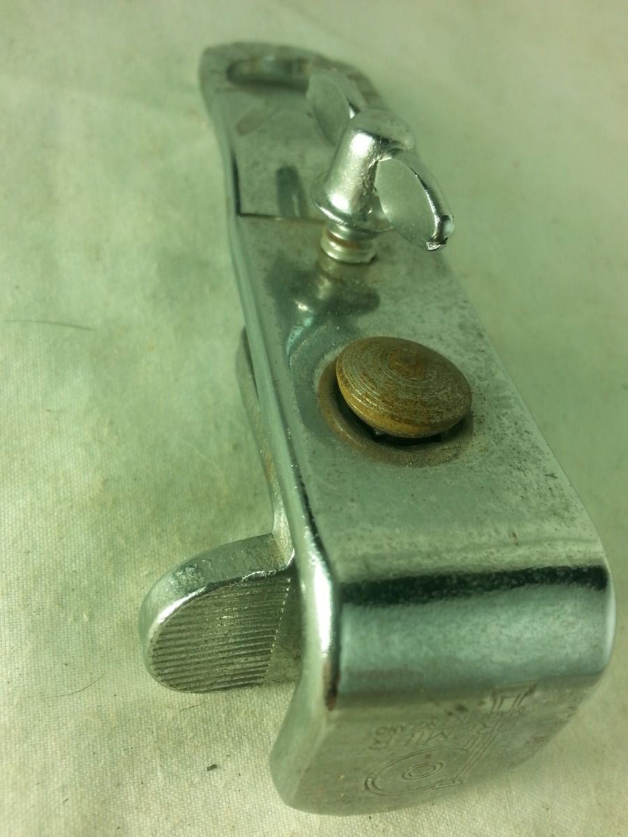 Premier Bass Drum Clamp-On Cymbal Bass Spur Mount Diamond Chrome Vintage 50s* — main photograph