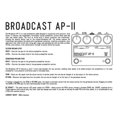Hudson Electronics Broadcast AP-II Preamp Pedal image 3