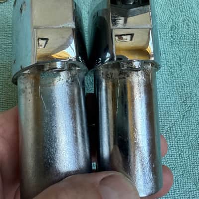 Rogers Two Tom Drum Mount or Spur brackets - Big R Memriloc XP8 - 1” Lot #5 70s - Chrome image 7