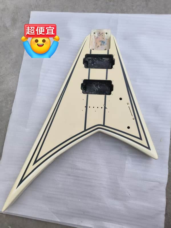 HH Mini Flying V Style Electric Guitar Body image 1
