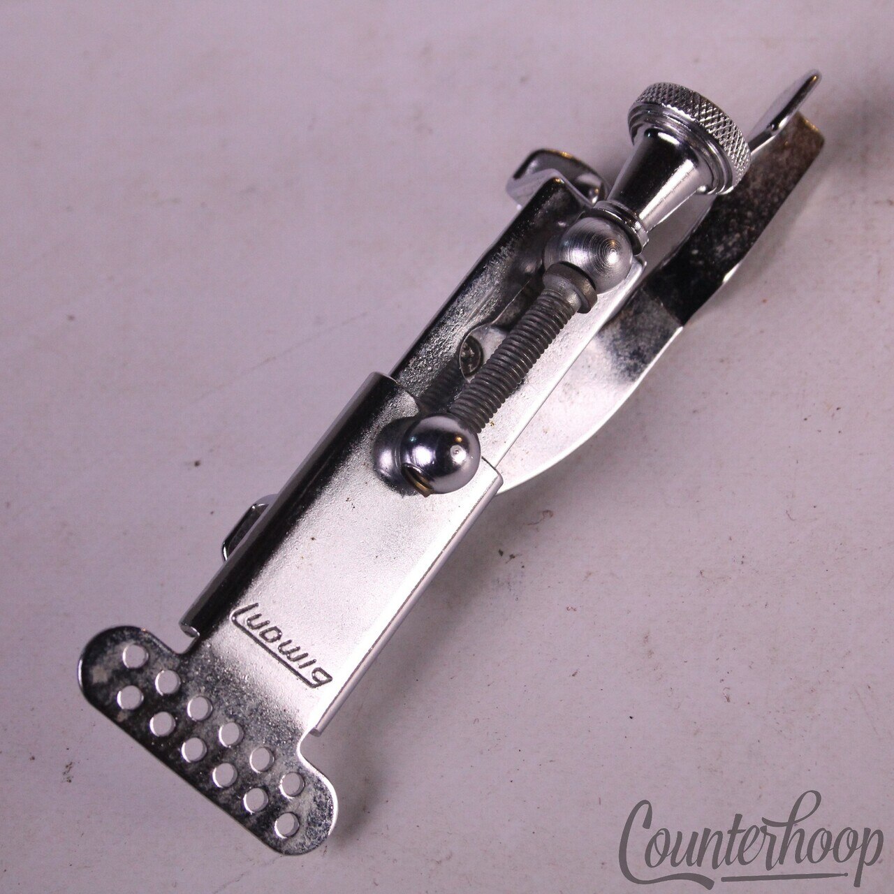 Ludwig P83 Block Logo Snare Drum Throw-Off Strainer Chrome Vintage 60s Standard — main photograph