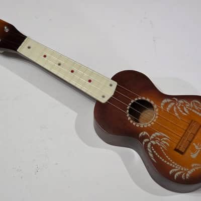 Harmony Soprano Ukulele 1950s - Palm trees stencil image 2