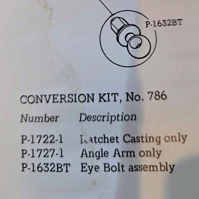 Ludwig  P-1722 ratchet, L- arm and eye bolt image 10