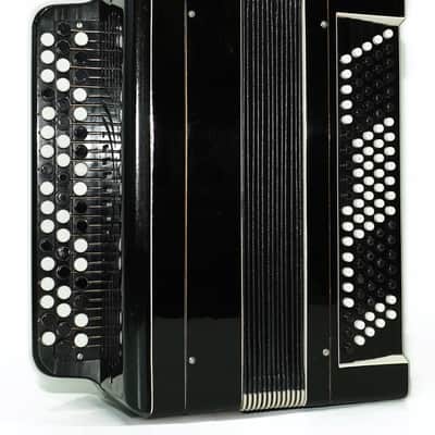 Russian Bayan Tulskiy, 3 Row Tula Chromatic Button Accordion, Vintage Music Box B System, New Straps, 2759 image 6