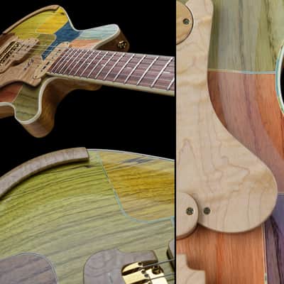 Jersey Girl Homemade Guitars “Coota-Coneysides” 2022 Multi Colored Inlaid Top, NEW (Authorized Deale image 13