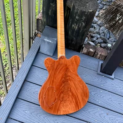 Jesselli Compact Art Nouveau Tiered Hollow-body 1995 - fabulous & ultra rare 1-off is one of Keith Richards Faves ! image 5