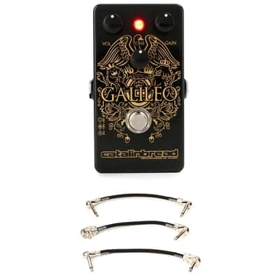 Catalinbread Galileo Treble Boost Overdrive Pedal with 3 Patch Cables image 1