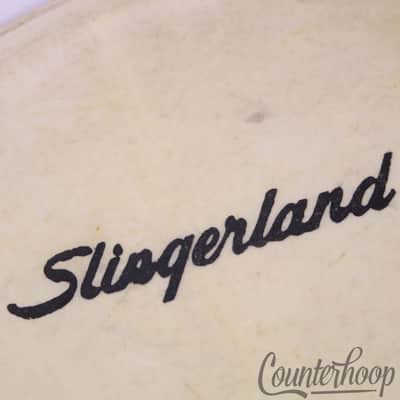 Slingerland 20"Bass Drum Calf Skin Head Logo Resonant Sound King Vintage 60s USA image 2