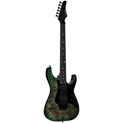 Kramer Volante Quilt HHFR Electric Guitar (with Gig Bag), Ultramarine Burst image 2