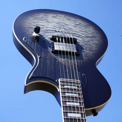 ESP LTD DELUXE EC-01FT - Charcoal Burst Satin 6-String Electric Guitar (2025) image 1