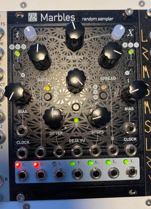 Mutable Instruments Marbles clone w/ Magpie Modular black panel image 1