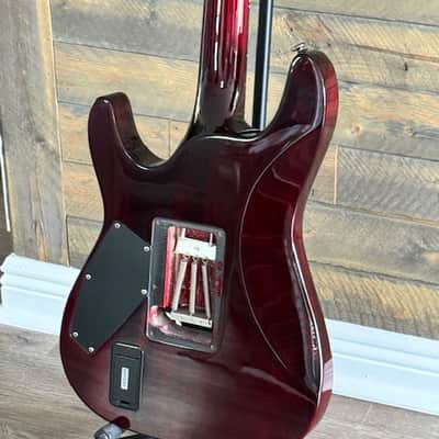 Schecter Hellraiser C-1 FR 2008 originally owned by Lance Dowdle of From Ashes ToNew (FATN) & Emphatic - 2008, Black Cherry image 19