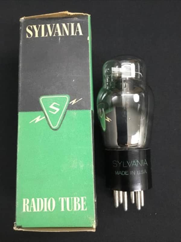 NOS SYLVANIA TYPE 43 Coke Bottle Black Plate POWER VACUUM TUBE Tested P.1833-D image 1