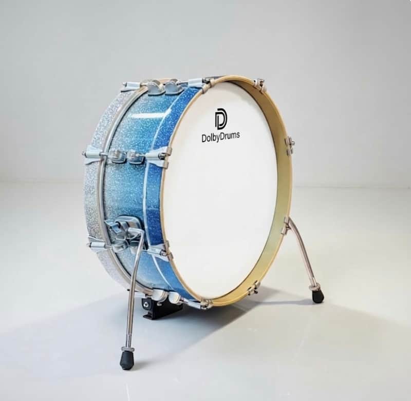 Dolby 18” Electronic Kick Drum Blue Sparkle for Roland Alesis image 1