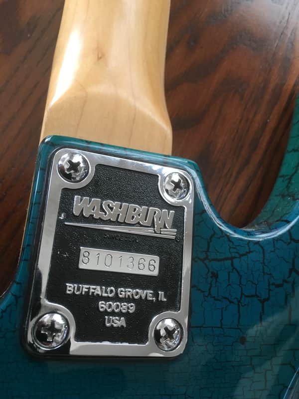 Washburn Chicago series Kc-40 80's 90's crackle green/ black | Reverb