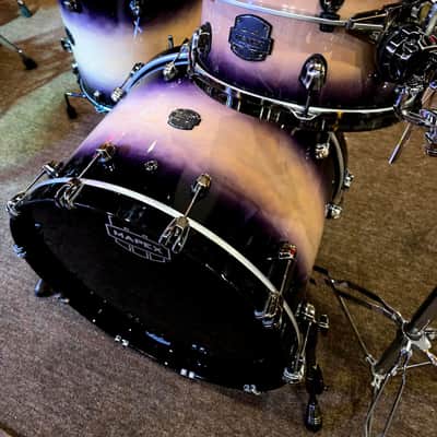 Mapex Saturn Evolution Hybrid Organic Rock 3PC Shell Pack - Exotic Violet Burst Lacquer image 5