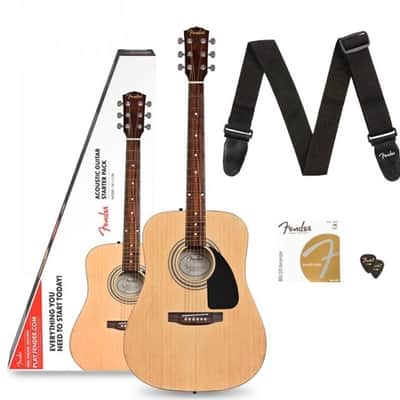 Fender FA-115 Full Size Dreadnought Spruce Top Acoustic Guitar Pack - Bundle image 1
