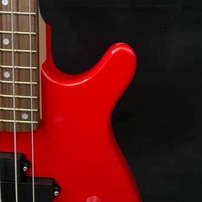 Vision JB8 Jazz Bass Starter Kit - Sosft case Jack and 35W Amplifer - Red - NEW image 4