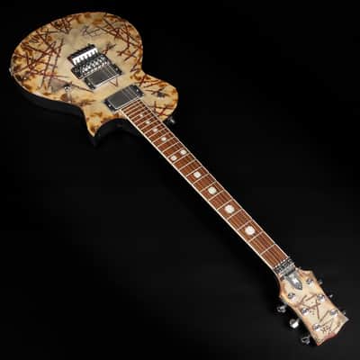Immagine 2019 ESP E-II RZK-II Burnt Richard Z Signature - Distressed & Burnt | Japan Singlecut Rammstein Active EMG 81 Humbucker Pickups 4.19kg | CoA OHSC - 7