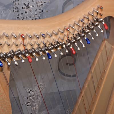 Roosebeck HPXALC-N | PIXIE HARP 19-STRING CHELBY LEVERS LACEWOOD NATURAL. New with Full Warranty! image 2