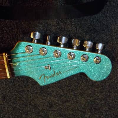 2001 Fender Mars Music Short-Run / Special Edition Crossroads Stratocaster - Teal Sparkle image 4