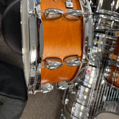 YAMAHA MIJ Maple Custom Absolute - Vintage natural snare drum 5.5 by 14 JAPAN image 7